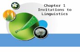 Chapter 1 Invitations to Linguistics Contents 1.Language 2.Linguistics 3.Task 1.1 What is Language? 1.3 Functions 2.1 What is Linguistics? 2.2 Scope.