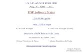 Aug. 20, 2002 L.B.L. DSP Software Status The Task Manager The Event Manager (slaves) Overview of DSP Primitives & Tasks Common to Both DSP Types Slave.