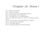 Chapter 16. Wave I 16.1. What is Physics? 16.2. Types of Waves 16.3. Transverse and Longitudinal Waves 16.4. Wavelength and Frequency 16.5. The Speed of.