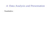 4- Data Analysis and Presentation Statistics. CHAPTER 04: Opener.