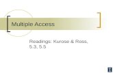 Multiple Access Readings: Kurose & Ross, 5.3, 5.5.