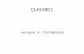 CLAS3051 Lecture 4: Childbirth. Nature of Our Evidence? Written  Soranus' Gynaecology What problems does this present us with?  Myths, tragedies, comedies.