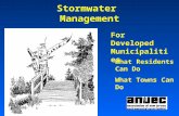 Stormwater Management For Developed Municipalities What Residents Can Do What Towns Can Do.