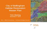 City of Bellingham Habitat Restoration Master Plan TAG Meeting December 5, 2012 ESA | VEDA Environmental | Northwest Ecological Services.