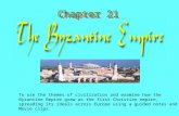 To use the themes of civilization and examine how the Byzantine Empire grew as the first Christian empire, spreading its ideals across Europe using a guided.