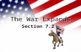 The War Expands Section 7.2. Benjamin Franklin Sent to Paris to convince France to become America’s ally Becomes a celebrity due to his experiments France.