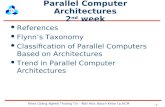 -1- Khoa Coâng Ngheä Thoâng Tin – Ñaïi Hoïc Baùch Khoa Tp.HCM Parallel Computer Architectures 2 nd week References Flynn’s Taxonomy Classification of Parallel.
