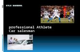 Professional Athlete Car salesman. Professional Football Player  Description- Football is a contact sport played between two teams on a field 160 feet.