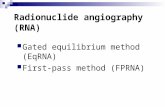 Radionuclide angiography (RNA) Gated equilibrium method (EqRNA) First-pass method (FPRNA)