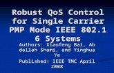 Robust QoS Control for Single Carrier PMP Mode IEEE 802.16 Systems Authors: Xiaofeng Bai, Abdallah Shami, and Yinghua Ye Published: IEEE TMC April 2008.