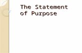 The Statement of Purpose. Length: Typically 500-1000 words, (~2-3 pages, single spaced). Sometimes shorter or longer. May be submitted either by mail.