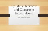 Syllabus Overview and Classroom Expectations Mr. Turner English II.
