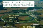 Mar. 2009 Wu Jinyuan, Fermilab jywu168@fnal.gov 1 FPGA: From Flashing LED to Reconfigurable Computing Wu, Jinyuan Fermilab IIT Mar, 2009.