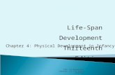 Chapter 4: Physical Development in Infancy ©2011 The McGraw-Hill Companies, Inc. All rights reserved. Life-Span Development Thirteenth Edition.
