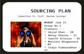 SOURCING PLAN Submitted To: Prof. Swatee Sarangi MHRDM –Sem IV Group No.5 Planners : -  Amjad Khan - 20  Money Khanna - 21  Sumith Acharya - 01  Manisha.