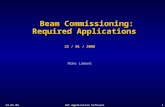 23.01.06LHC Application Software1 Beam Commissioning: Required Applications 23 / 01 / 2006 Mike Lamont.