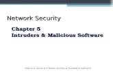 Network Security Chapter 5 Intruders & Malicious Software Slides by H. Johnson & S. Malladi- Modified & Translated by Sukchatri P.