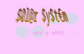 aRi y sOfi ….The Solar System…. The Sun contains around 98% of all the material in the Solar System Everything in the Solar System orbits or revolves.