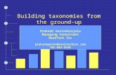 Building taxonomies from the ground-up Prakash Govindarajulu Managing Consultant RealTech Inc prakashgovind@realtechinc.com 781-883-8338.