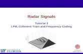 Radar Signals Tutorial 3 LFM, Coherent Train and Frequency Coding.