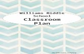The Education Company Williams Middle School Classroom Plan.