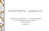 ECE472/572 - Lecture 11 Image Compression â€“ Fundamentals and Lossless Compression Techniques 11/03/11