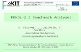 FENDL-2.1 Benchmark Analyses IAEA TM on Nuclear Data Library for Advanced Systems – Fusion Devices, Vienna, October 31 – November 2, 2007 U. Fischer, D.