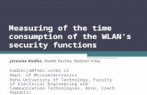 Measuring of the time consumption of the WLAN’s security functions Jaroslav Kadlec, Radek Kuchta, Radimír Vrba kadlecja@feec.vutbr.cz Dept. of Microelectronics.