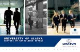 LOCKTON DUNNING BENEFITS UNIVERSITY OF ALASKA CENTERS OF EXCELLENCE REVIEW.