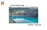 Introducing ……... Slate waste. EU Life-Environment funded project: Sustainable post-industrial land restoration and re- creation of high biodiversity.
