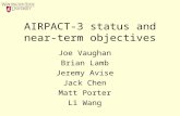 AIRPACT-3 status and near- term objectives Joe Vaughan Brian Lamb Jeremy Avise Jack Chen Matt Porter Li Wang.