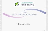 1/26 VHDL VHDL Structural Modeling Digital Logic.