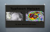Typhoon Haiyan By Aza, Nathan and Luke. WHAT IS A TYPHOON? A typhoon, like typhoon Haiyan, is a type of vicious storm that is characterized by circular