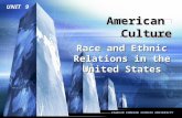 TIANJIN FOREIGN STUDIES UNIVERSITY American Culture Unit Nine UNIT 9 Race and Ethnic Relations in the United States.