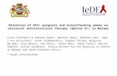 Retention of HIV+ pregnant and breastfeeding women on universal antiretroviral therapy (Option B+) in Malawi Lyson Tenthani* & Andreas Haas*, Hannock Tweya,