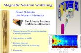 Magnetism and Neutron Scattering: A Killer Application  Magnetism in solids  Bottom Lines on Magnetic Neutron Scattering  Examples Magnetic Neutron.