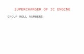 GROUP ROLL NUMBERS SUPERCHARGER OF IC ENGINE. SUPERCHARGER OF I.C. ENGINES.