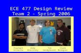 ECE 477 Design Review Team 2  Spring 2006 Prashant Grimella Andy Brezinsky Tim Sendgikoski Clark Malmgren.