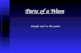 Parts of a Wave Simple and to the point Amplitude n n The height of the wave at any point is called its amplitude.