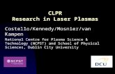 Costello/Kennedy/Mosnier/van Kampen National Centre for Plasma Science & Technology (NCPST) and School of Physical Sciences, Dublin City University CLPR.