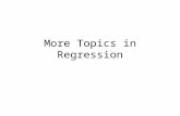 More Topics in Regression. Simulation Imagine that you find yourself out of college and in a job. Take a look at the sheet. See what your monthly income.