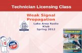 Technician Licensing Class Weak Signal Propagation Lake Area Radio Klub Spring 2012.
