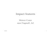 3/6/021 Impact features Meteor Crater near Flagstaff, AZ.