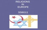 RELIGIONS IN EUROPE SS6G11. BC = Before Christ AD(Anno Domini)=Year of Our Lord Timeline Judaism___________Christianity______Islam.