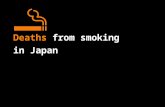 Deaths from smoking in Japan. Deaths from smoking in Japan Particular emphasis is given to the number of deaths in middle age (defined as ages 35 to 69)