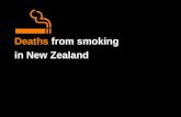 Deaths from smoking in New Zealand. Deaths from smoking in New Zealand Particular emphasis is given to the number of deaths in middle age (defined as.