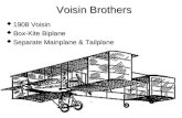 1908 Voisin  Box-Kite Biplane  Separate Mainplane & Tailplane Voisin Brothers.