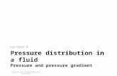 Pressure distribution in a fluid Pressure and pressure gradient Lecture 4 Mecânica de Fluidos Ambiental 2015/2016.