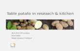Table potato in research & kitchen 28.4.2014 GIF-seminar Anna Sipilä Potato Research Institute.