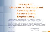 © 2000 Mosaic, Inc. MSTAR TM ( M osaic’s S tructured T esting and A ssessment R epository) “Mosaic’s risk based testing methodology, MSTAR , provides.